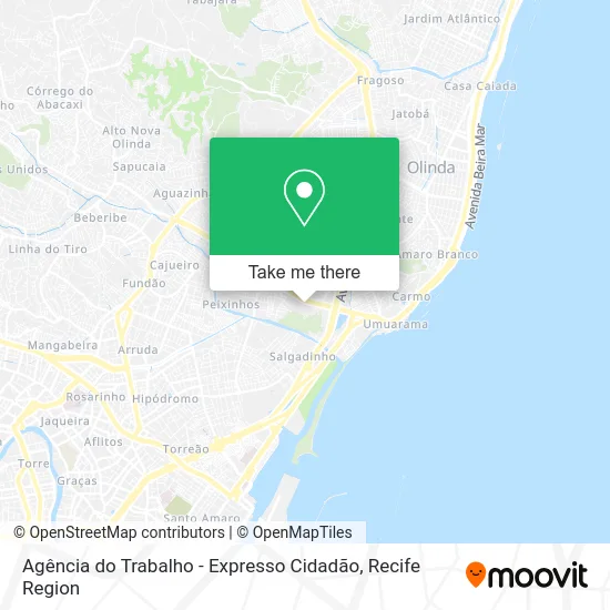 Agência do Trabalho - Expresso Cidadão map