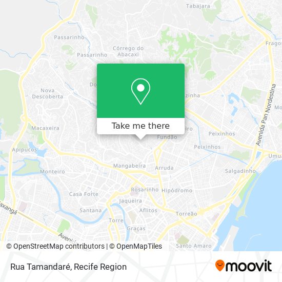 Mapa Rua Tamandaré