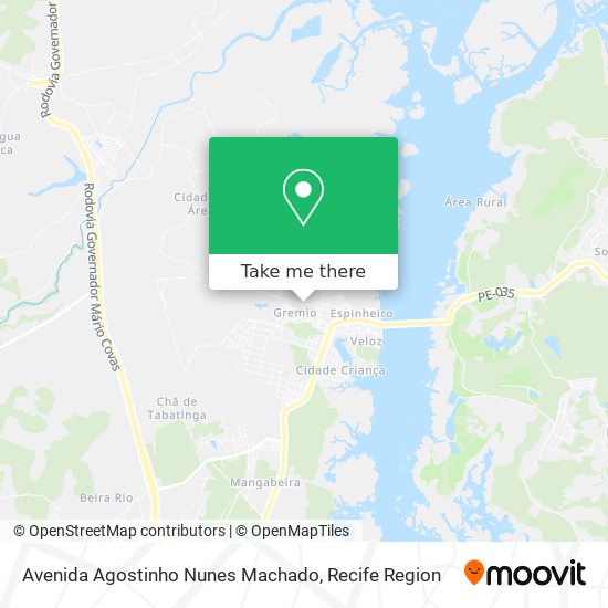 Avenida Agostinho Nunes Machado map