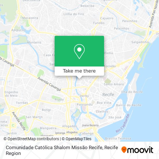 Comunidade Católica Shalom Missão Recife map