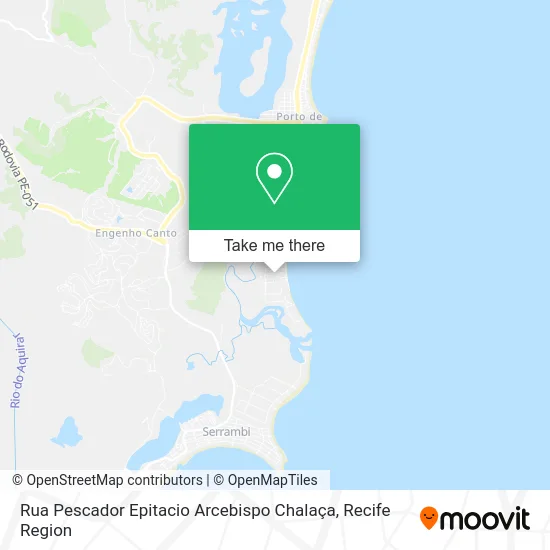 Rua Pescador Epitacio Arcebispo Chalaça map