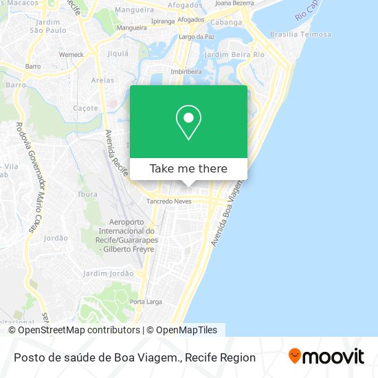 Mapa Posto de saúde de Boa Viagem.