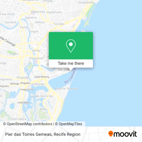 Pier das Torres Gemeas map