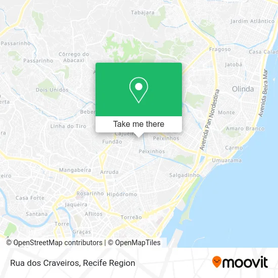 Rua dos Craveiros map