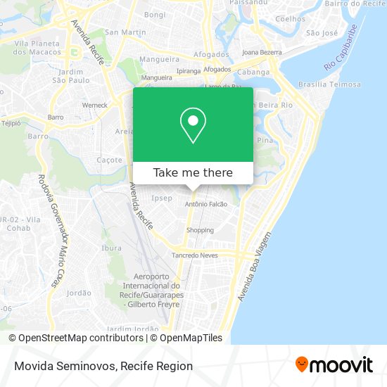 Movida Seminovos map