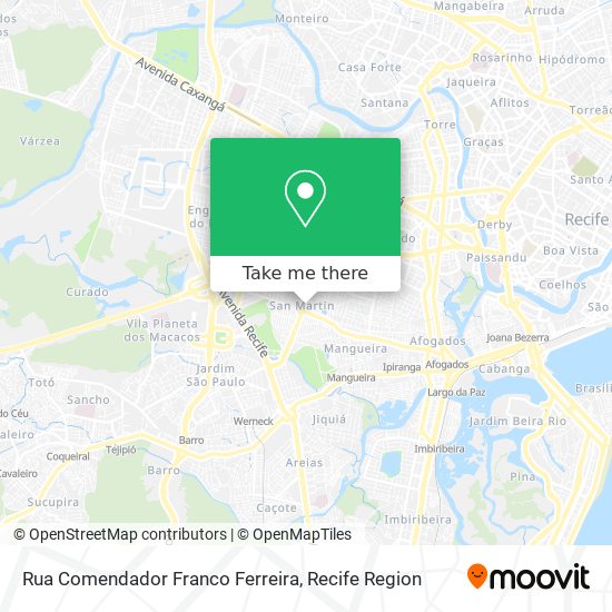 Rua Comendador Franco Ferreira map