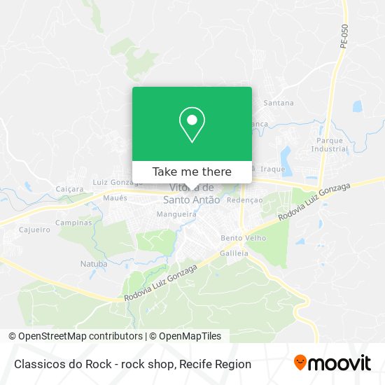 Classicos do Rock - rock shop map