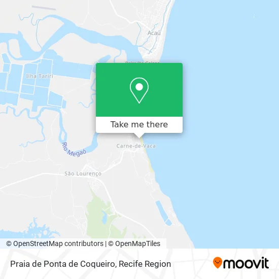 Praia de Ponta de Coqueiro map