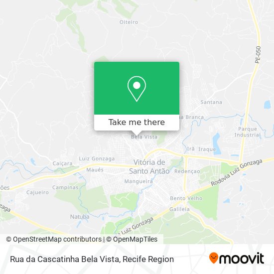 Rua da Cascatinha Bela Vista map