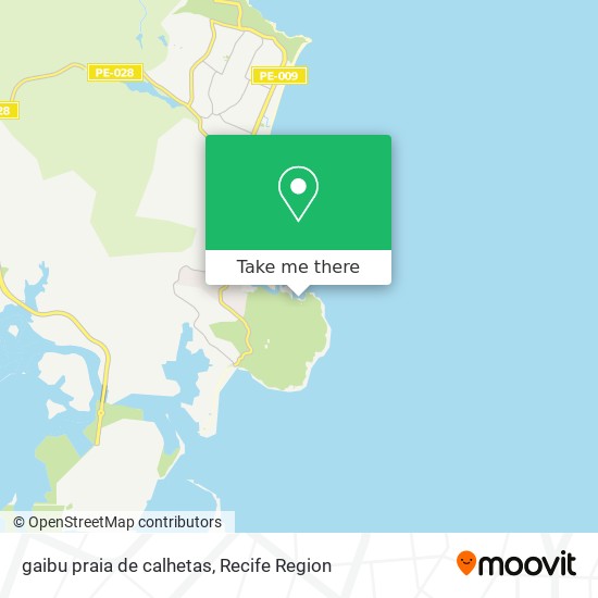 gaibu praia de calhetas map