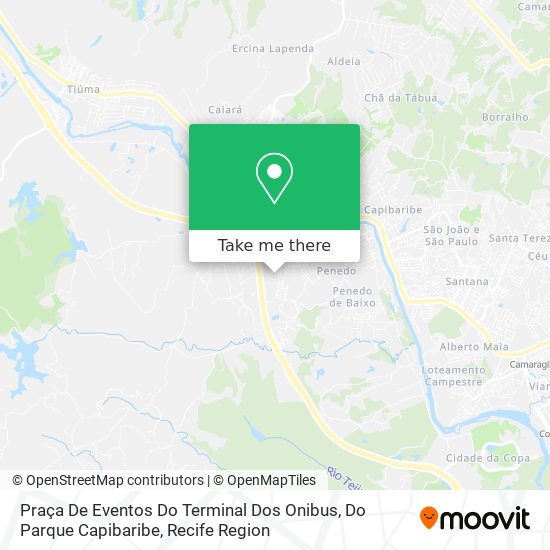 Praça De Eventos Do Terminal Dos Onibus, Do Parque Capibaribe map