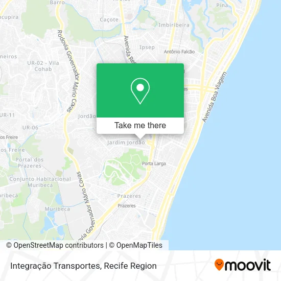 Integração Transportes map