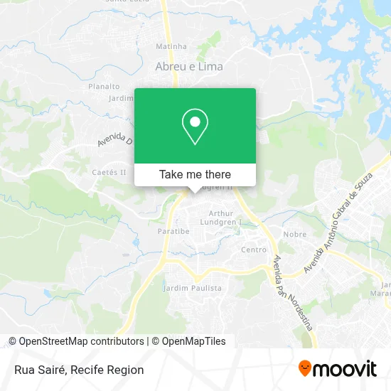 Rua Sairé map
