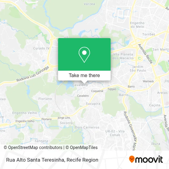 Rua Alto Santa Teresinha map