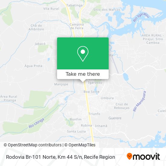 Rodovia Br-101 Norte, Km 44 S / n map