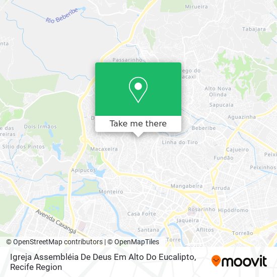 Igreja Assembléia De Deus Em Alto Do Eucalipto map