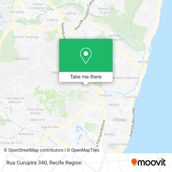 Rua Curupira 340 map