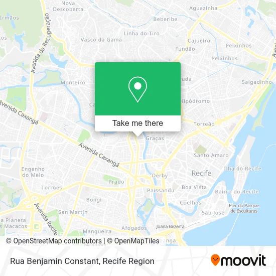 Rua Benjamin Constant map