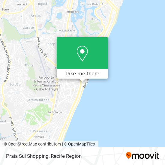 Praia Sul Shopping map