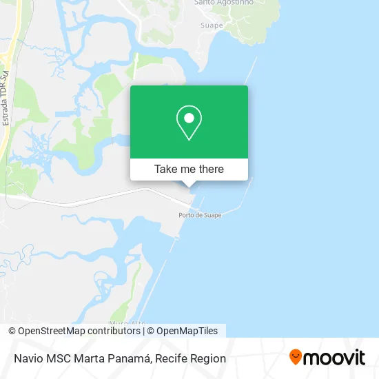 Navio MSC Marta Panamá map