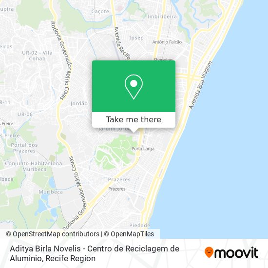 Aditya Birla Novelis - Centro de Reciclagem de Aluminio map