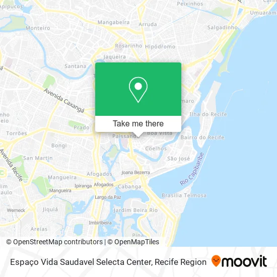 Espaço Vida Saudavel Selecta Center map
