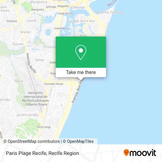 Paris Plage Recife map