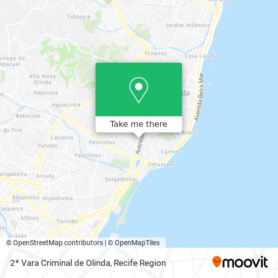 2ª Vara Criminal de Olinda map