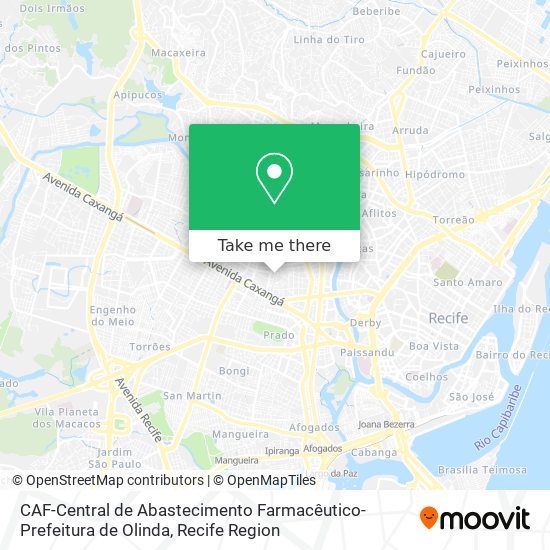 CAF-Central de Abastecimento Farmacêutico-Prefeitura de Olinda map