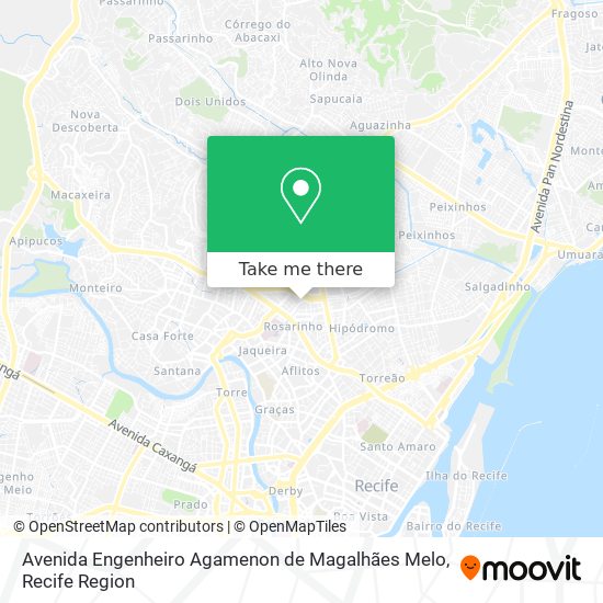 Avenida Engenheiro Agamenon de Magalhães Melo map