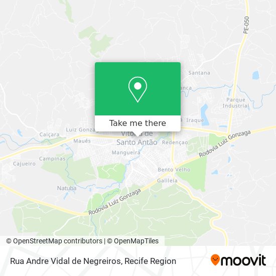 Rua Andre Vidal de Negreiros map