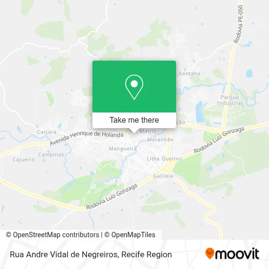 Rua Andre Vidal de Negreiros map