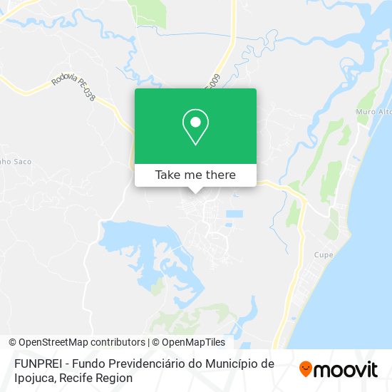 FUNPREI - Fundo Previdenciário do Município de Ipojuca map