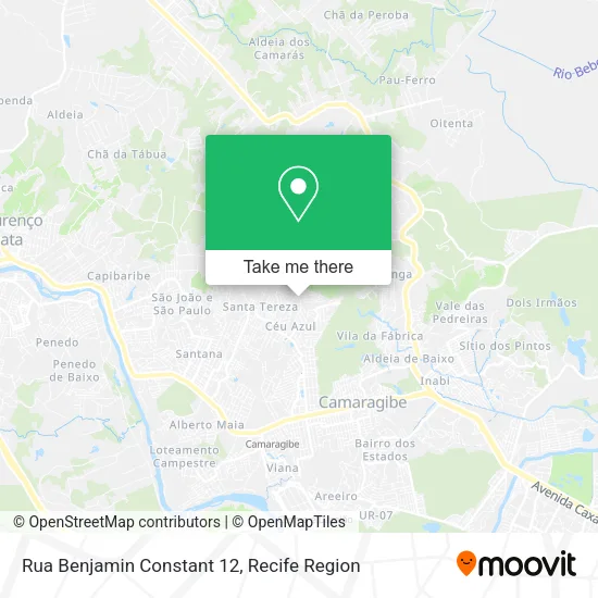 Rua Benjamin Constant 12 map
