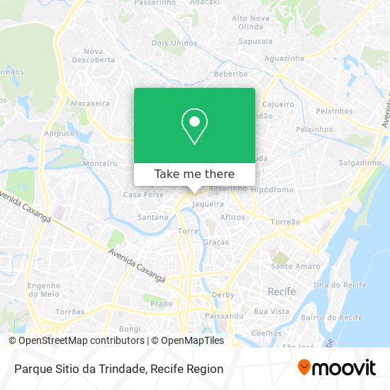 Parque Sitio da Trindade map