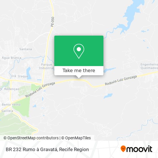 BR 232 Rumo à Gravatá map