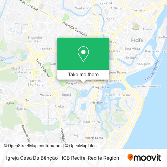 Igreja Casa Da Bênção - ICB Recife map
