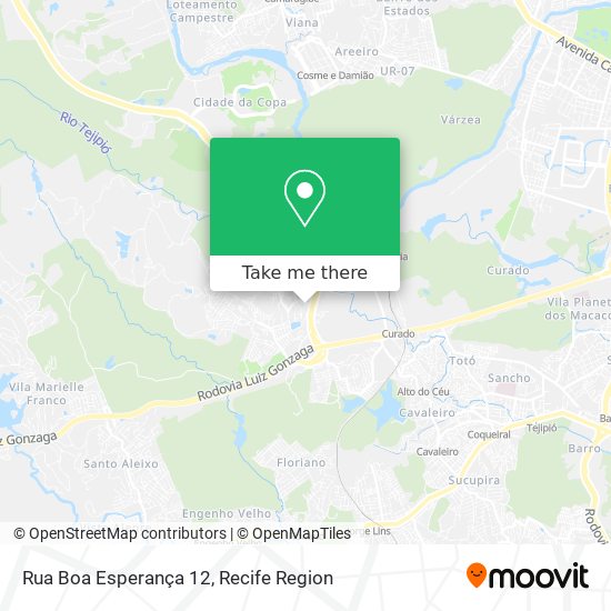 Rua Boa Esperança 12 map