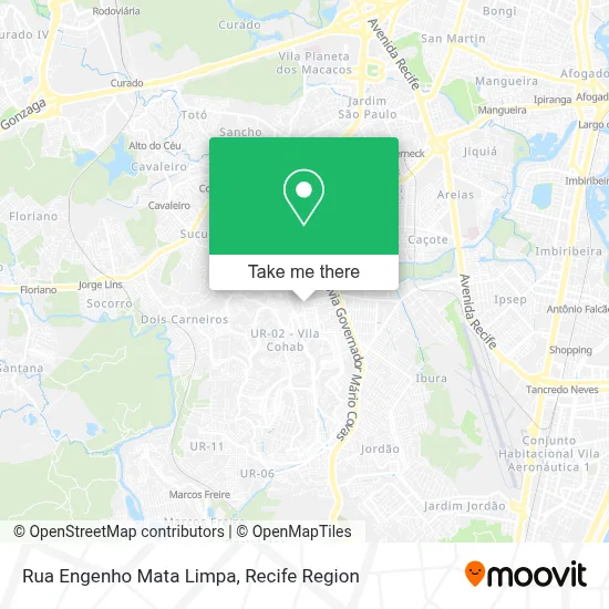 Rua Engenho Mata Limpa map