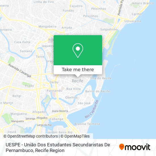 Mapa UESPE - União Dos Estudantes Secundaristas De Pernambuco