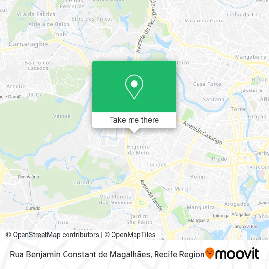 Rua Benjamin Constant de Magalhães map