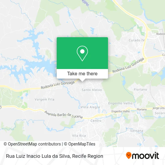 Rua Luiz Inacio Lula da Silva map