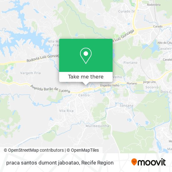 praca santos dumont jaboatao map