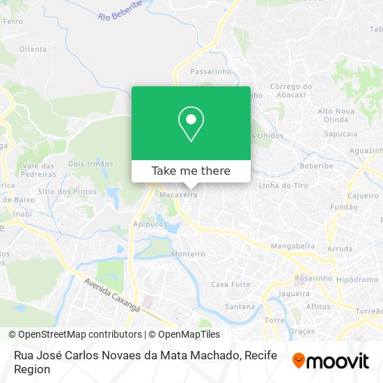 Rua José Carlos Novaes da Mata Machado map