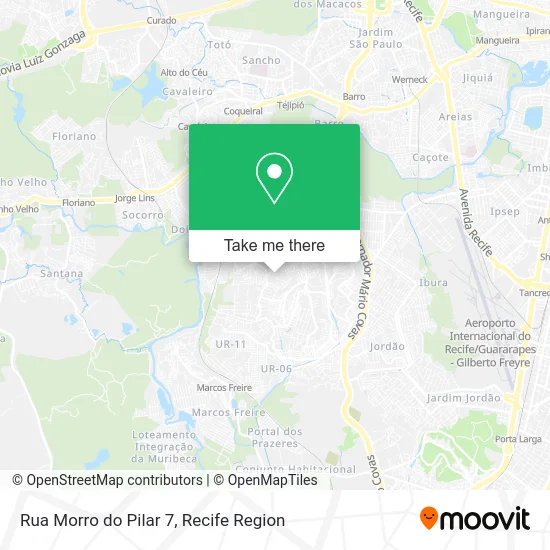 Rua Morro do Pilar 7 map