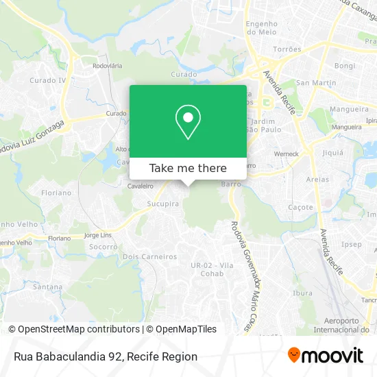 Rua Babaculandia 92 map