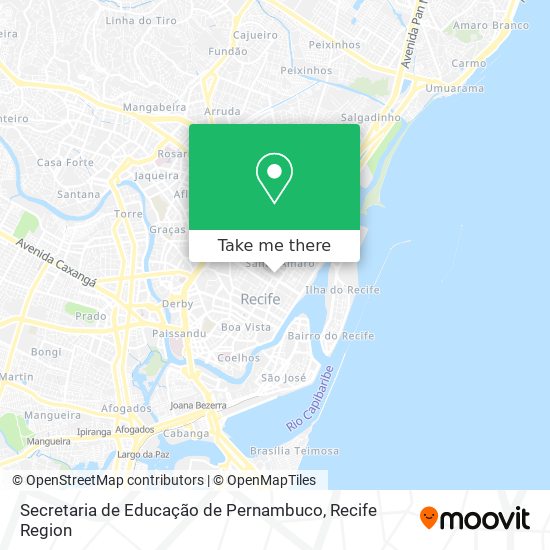 Mapa Secretaria de Educação de Pernambuco