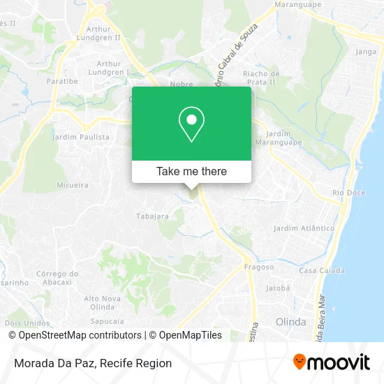 Morada Da Paz map