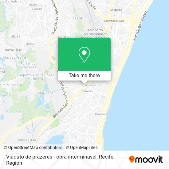 Viaduto de prazeres - obra interminavel map