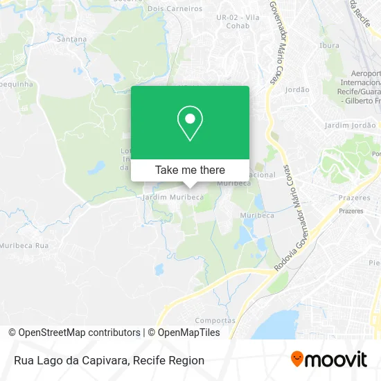 Rua Lago da Capivara map